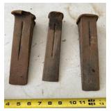 Vintage Iron Wood Splitting Wedges
