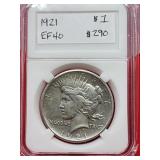 1921 Peace Silver Dollar