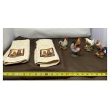 Rooster Kitchen Towels & Figurines