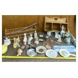 Wooden Heart Shelf, Collector Plates, & More