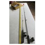 Zebco 202 Reel & Pole, Zebco 11 TS Micro Reel