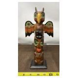 Hand Carved Wooden Totem Pole