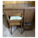 Universal Sewing Machine With Table & Chair