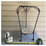 Plant Stand & Duck Decor