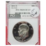 Graded1971-S Eisenhower Silver Dollar PR70 DCAM