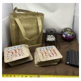 Bingo With Bag, Cards, and Bingo Cage