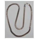 Milor 925 Silver Chain Weaved in Copper