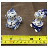Gzhel Porcelain Dinosaurs