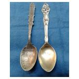 STERLING SILVER COLLECTOR SPOONS 20.2GRAMS