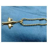 STERLING SILVER PLANE CHARM 4.0GRAMS