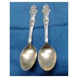 STERLING SILVER COLLECTOR SPOONS 14.0GRAMS