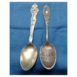 STERLING SILVER COLLECTOR SPOONS 15.7GRAMS