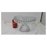 American Fostoria cake stand