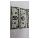 Four 1976 $2 bills