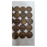 27 wheat pennies.