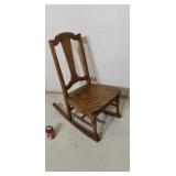Antique sewing rocker.
