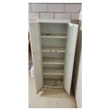 Metal two door storage cabinet