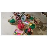Easter decorations & plastic flowers