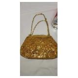 Two glass bead purses