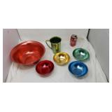 Colored aluminum ware.