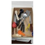 Rolling pin and kitchen utensils