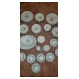 Harmony house set up China some chipped.