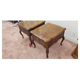 Drexel two end tables with drawers
