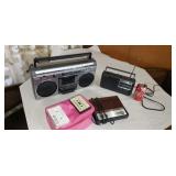 Sony 2  radio stereo cassette recorder.