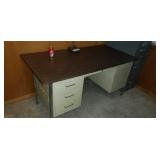 Metal office desk