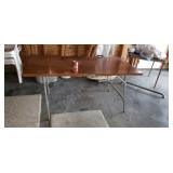 Metal folding table