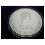 .72 Troy Ounce Silver Canadian Unc. $5 Olympic