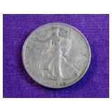 1945-S Walking Liberty Silver Half Dollar