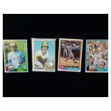 4 Baseball Cards