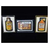 3 Advertising Collectible Cards