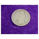 1908-O Barber Silver Half Dollar
