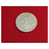 1945-D Walking Liberty Silver Half Dollar