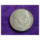 WWII Nazi Germany Silver 2 Reichsmark