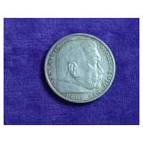 WWII Nazi Germany Silver 5 Reichsmark
