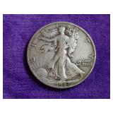 1942-S Walking Liberty Silver Half Dollar