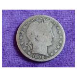 1900-S Barber Silver Half Dollar