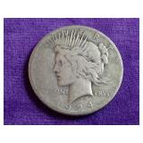 1924-S Peace Silver Dollar