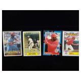4 Ozzie Smith Baseball Cards