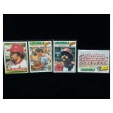 4 Baseball Cards