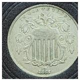 1868 Union Shield Nickel