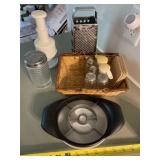 Basket, Salt & Pepper Shakers, Grater, Chopper