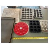 Trays, Muffin Pans and Apple Mold