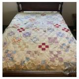 Patchwork Quilt with some Tearing. 55" x 73"