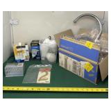 Kitchen Faucet, Shower Head, New Light Bulbs,