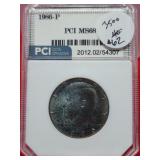 Graded 1986-P Kennedy half dollar MS68
