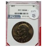 Graded 1977 Eisenhower Dollar MS66+